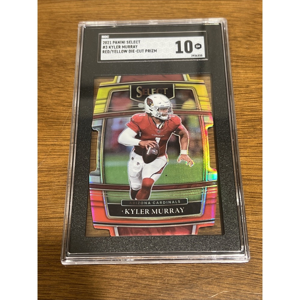 Kyler Murray RED YELLOW DIE CUT PRIZM SP- 2021 Select CONCOURSE #3